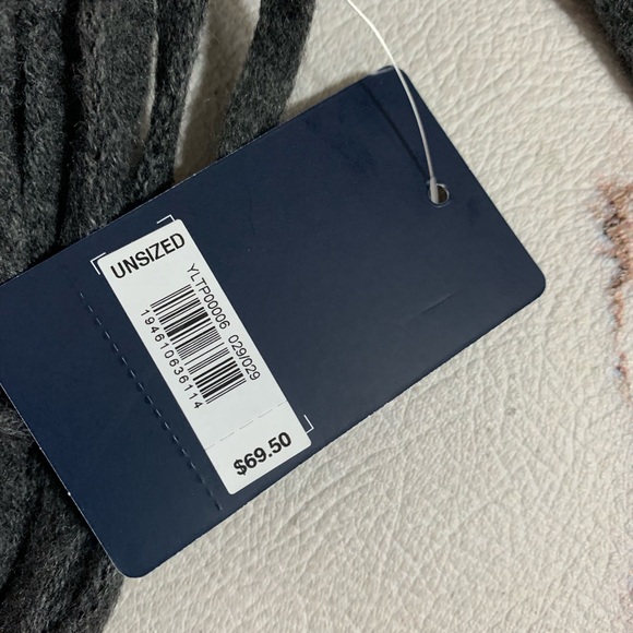 LUCKY BRAND SOLID BRUSHED SCARF DARK GRAY / CHARCOAL NWT - Picture 7 of 7